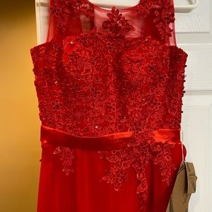 Large Red Party, wedding, special ocasión dress